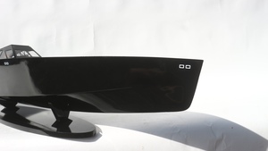 Gia nhien โมเดลเรือเร็วทันสมัยทำจากไม้ทาสีดำ118ไฟฟ้า - Product Image 6