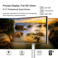 TV pintar portabel baru 2025 inci Panel LCD dengan lampu latar LED fungsi papan putih HDTV definisi 22 inci ukuran layar 21.5