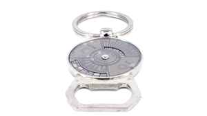 Porte-clés décapsuleur en métal avec cadran calendrier, multifonctionnel, pour cadeau promotionnel d'entreprise - Product Image 2