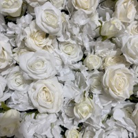 Mur de fleurs artificielles pour mariage, vente en gros, 8x8 pieds, mur de fleurs enroulable pas cher, toile de fond