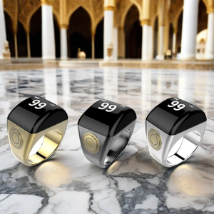 Bague connectée musulmane <span class=keywords><strong>de</strong></span> haute qualité avec rappel <span class=keywords><strong>de</strong></span> prière 5 fois par jour, réveil et boussole Qibla - Product Image 6