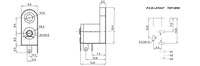 Vente directe usine DC-089 DC-089A-2.5 Connecteur RF PCB FPC avec trous de vis, aiguille à ressort en cuivre 2.5 PBT RoHS