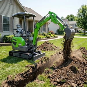 Mini-excavatrice Swing 2 tonnes 1,8 tonnes, petit équipement d'excavation, pelle pour travaux de construction - Product Image 5