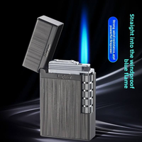 Briquet torche à flamme unique DEBANG, puissant, pour cigares et cigarettes, briquet Langsheng en alliage de zinc, haute qualité, rechargeable au gaz