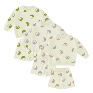 Conjunto de <span class=keywords><strong>ropa</strong></span> de bebé de 2 piezas de verano <span class=keywords><strong>para</strong></span> niños al por mayor de primavera y otoño con estampado personalizado - Product Image 6