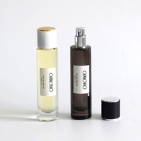 Vente en gros usine – Nouveaux atomiseurs de parfum vides 10ml 15ml 20ml 30ml 50ml 100ml – Flacon de parfum carré transparent en verre avec vaporisateur