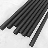 Tube en fibre de carbone 3K à armure unie, haute rigidité, léger, pour cadre de drone, personnalisation sur mesure, directement de l'usine