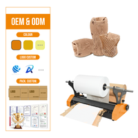 Dispenseur de papier alvéolé pour emballage de rembourrage et de remplissage de vide, à mode automatique et temporisé, haute sécurité