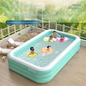 <span class=keywords><strong>Piscina</strong></span> inflable de PVC gruesa para adultos, gran <span class=keywords><strong>piscina</strong></span> de bolas para familias y bebés, área de juegos doméstica estilo océano - Product Image 3