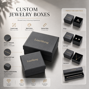 Boîtes cadeaux en papier écologiques personnalisées avec logo, vente en gros d'usine, pour montres, bijoux, colliers et bracelets - Product Image 2