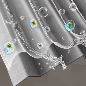 <span class=keywords><strong>Rideau</strong></span> <span class=keywords><strong>de</strong></span> <span class=keywords><strong>douche</strong></span> invisible INVISIFOLD à double face, segmenté, magnétique, anti-moisissure, antibactérien, écologique, durable - Product Image 2