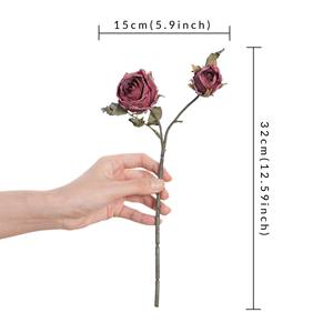 Flores Artificiales de Alta Calidad - Serie de Colores Otoñales 2 Rosas Venus - Product Image 2