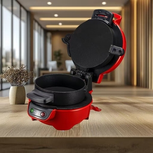 Kırmızı ticari Hamburger presi makine, yapışmaz elektrikli <span class=keywords><strong>Burger</strong></span> makinesi mutfak verimli Patty şekillendirme ekipmanları restoran - Product Image 6