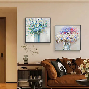 Dipinto a Olio Floreale Nordico 100% Fatto a Mano Decorazioni Murali Arte Murale Floreale Moderna di Lusso <span class=keywords><strong>per</strong></span> <span class=keywords><strong>Camera</strong></span> <span class=keywords><strong>da</strong></span> <span class=keywords><strong>Letto</strong></span> Sala <span class=keywords><strong>da</strong></span> Pranzo - Product Image 3