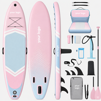 Planche de Stand Up Paddle Gonflable Complète avec Triple Quille, Pont en EVA Antidérapant, Rangement Bungee et Sac Étanche pour Téléphone