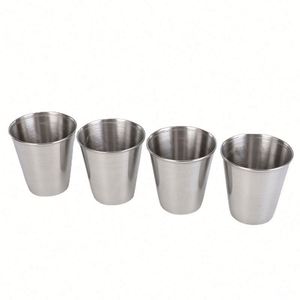 Ensemble de tasses à bière portables en acier inoxydable épaissi de 70 ml avec housse en cuir PU - Product Image 5