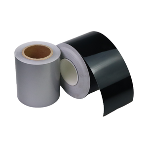 Panneau en acrylique noir, blanc et argenté résistant à la chaleur Vizlent avec ruban adhésif pour marquage au laser - Product Image 1