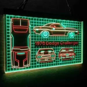 Custom Garage Sportwagen Blauwdruk Neon Bord Led Muur Teken Geweldig Voor Verjaardagscadeau Housewarming Voor Vader Raceauto Teken