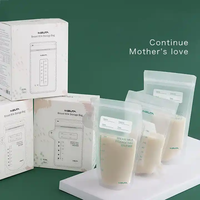 Sac de stockage de lait maternel portable personnalisé pour bébé stérilisé alimentation de bébé sac à lait à fermeture éclair