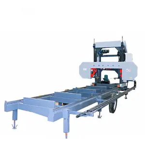 36 Inch Portable Band Sawmill Saw Mill Wood Saw Machines With 27hp Diesel Engine With Wheels