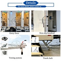 Promotion : Remorque WC Mobile 3 Cabines à Essieux Jumeaux avec Chasse d'Eau, Douche et Éclairage LED pour Grands Événements Extérieurs