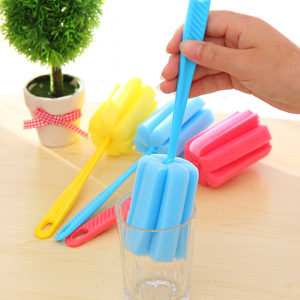Sponge Cup <b>Brush</b> Long Handle Rotating Cleaning Tool For Glass <b>Bottle</b> And Cup - Product Image 4