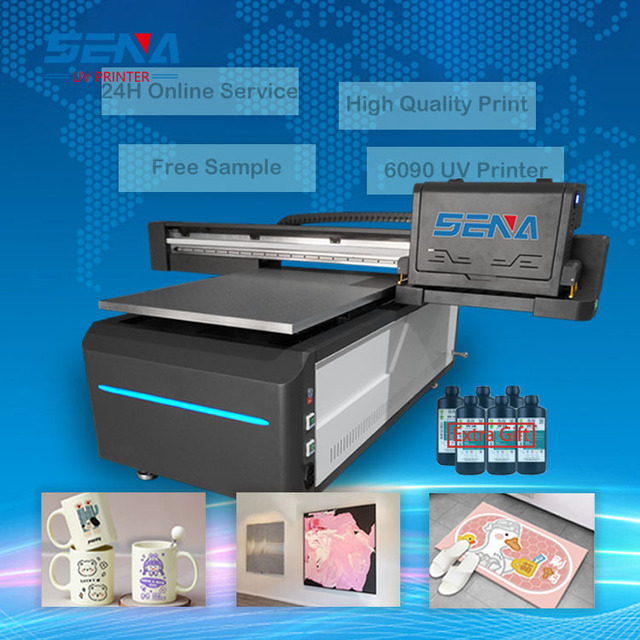 All Sizes 6090/2513/3360 Uv Inkjet Flatbed Printer for Plastic Wood Metal Bottle Glass Pvc Acrylic Printer and XP600/I3200/TX800