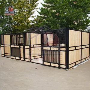 Classic Equine Stall Fronts Galvanized And Powder Coating Luxury Horse Stall Equipment