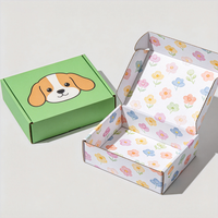 Boîte d'emballage de chaussures personnalisée avec impression de dessins animés, design mignon, boîtes cadeaux en carton ondulé pour chaussures d'enfants