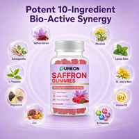 Pureon OEM/ODM Gummies au Safran pour le Sommeil, Sans Gluten, pour la Santé de la Vision et des Yeux, Complément de Safran pour Adultes