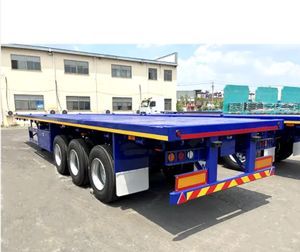 รถพ่วงพื้นเรียบแบบ 2/3/4 เพลา สำหรับขนส่งตู้คอนเทนเนอร์ ขนาด 20 ฟุต 45 ฟุต 40 ฟุต  มีขาย - Product Image 2