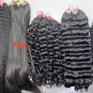 Extensiones de Cabello Humano con <span class=keywords><strong>Trenzas</strong></span> de Ganchillo Rizadas y Onduladas, de Instalación Rápida, Pre-enlazadas, de Aspecto Natural, sin Nudos, con Punta en K - Product Image 5