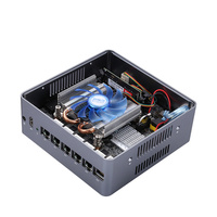 Dispositivo de Red de Enrutamiento Suave con Firewall LAN Serie Q600G6, NUC Dual DDR4 32GB Máx., SSD NVMe, Computadora de Escritorio con Carcasa de Aluminio y Ventilador