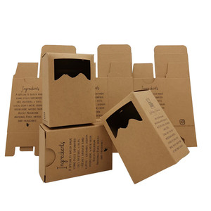 Box With Window Soap Packaging Box Custom Kraft Paper Soap Packaging Box With Window