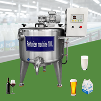 Pasteurisateur Homogénéisateur Industriel Aseptique pour Jus de Fruits, Gelato, Crème Glacée et Lait, Capacités 300L, 500L, 1000L, avec Agitateur