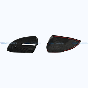 Cubiertas de Espejos Laterales de Fibra de Carbono para Hyundai Elantra N Avante N CN7 2021-2025, Acabado Negro Brillante, Reemplazo de Molduras de Espejos Retrovisores - Product Image 6