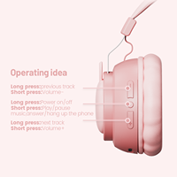 Sibyl-écouteurs à oreilles de lapin rose avec micro Flexible rvb, casque de jeu 7.1, écouteurs d'ordinateur Surround, lapin Audifonos Bluetooth