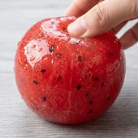 Jouet anti-stress souple et moelleux en EVA, fait main, en forme de pastèque, à récupération lente, modèle de simulation de fruit réaliste, cadeau pour adulte