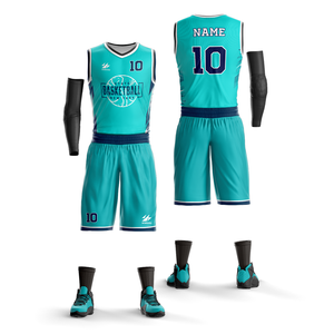 Uniformes de Basquete Personalizáveis com Design Respirável e Opção de Tamanho Plus Apresentando Nome da Equipe - Product Image 3