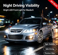 Adapté à la modification du phare avant Mazda M6 de 2003 à 2015, ensemble de phares à LED complets pour M6