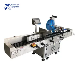 NY-821 Industriële Zelfklevende Sticker Labeling Machine Voor Buis/Potlood/Balpen/Worst