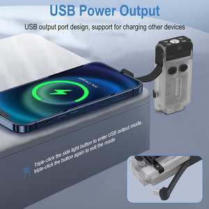 Boruit V30 Có Thể Sạc Lại Mini <span class=keywords><strong>Torch</strong></span> Ánh Sáng <span class=keywords><strong>900</strong></span> Lumens Túi Đèn Pin Với Ngân Hàng Điện, UV Red <span class=keywords><strong>Torch</strong></span> Ánh Sáng, Từ Đèn Pin <span class=keywords><strong>Torch</strong></span> - Product Image 2