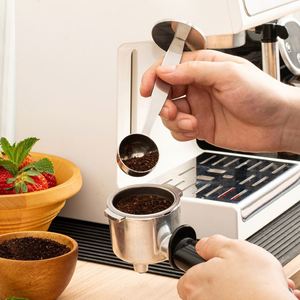 Stainless Steel Vertical 2-in-1 Coffee Scoop Powder <b>Spoon</b> Multi-functional Coffee Bean <b>Measuring</b> <b>Spoon</b> for Household - Product Image 4