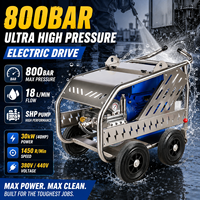 Nettoyeur haute pression électrique 800 bars 11600 PSI SS201 40 CV 380 V pour préparation du béton