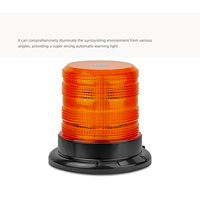 Universelle 10-110V Fahrzeug-Warnleuchte, gelb, 30 LEDs, schraubmontierte blinkende Warnleuchte, Stroboskoplicht.