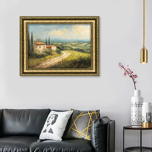 <span class=keywords><strong>Peinture</strong></span> à l'huile originale encadrée d'or antique <span class=keywords><strong>peinture</strong></span> <span class=keywords><strong>de</strong></span> <span class=keywords><strong>paysage</strong></span> vintage <span class=keywords><strong>peinture</strong></span> à l'huile par l'artiste - Product Image 4