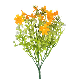 Petites fleurs artificielles de daphné, 35 cm de haut, en plastique et soie, pour décorations de mariage et de maison - Product Image 5