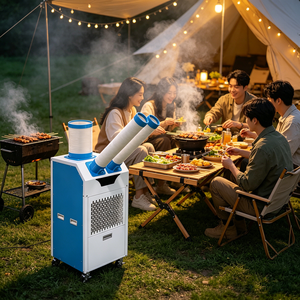 4.5kw Movable Floor Standing <b>Air</b> Conditioner 3-in-1 Cooling Ventilation Humidification Omni-directional Adjustable Duct Core - Product Image 5