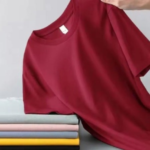 T-shirt da <span class=keywords><strong>uomo</strong></span> personalizzata con logo OEM, ad asciugatura rapida, taglia grande, maniche corte, sottile, traspirante, in cotone. - Product Image 1