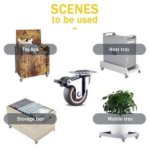 1 "1,25" 1,5 "2" 2,5 "3" TPR Castor 10/15/20/30/40/50kg Kleinmöbel-Lenkrad mit Bremsen - Product Image 3